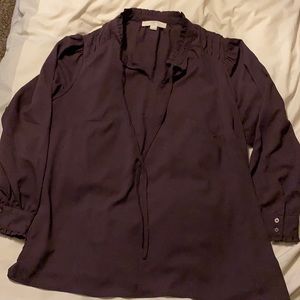 Loft blouse, purple, plus, size 18